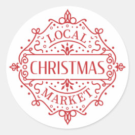 Adesivo Redondo Mercado de Natal local