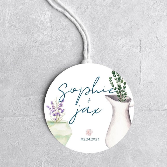 Adesivo Redondo Mercado francês - Flores - Chá Favor Sticker (Criador carregado)