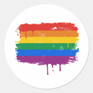 Adesivo Redondo Mercadoria do orgulho gay