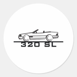Adesivo Redondo Mercedes 320 SL Type 129