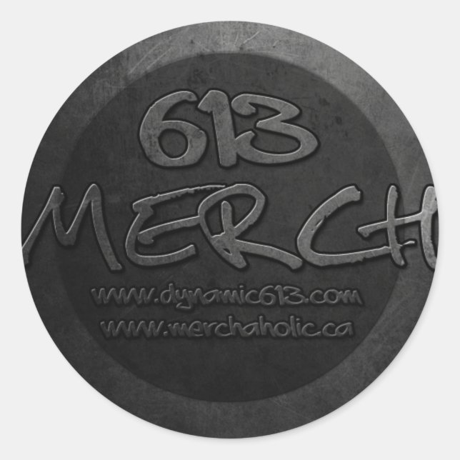 Adesivo Redondo Merch Stickers (Frente)