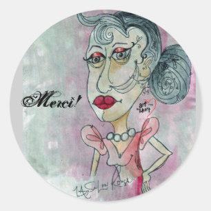 Adesivo Redondo Merci! No. 3 de Sticker_Lady
