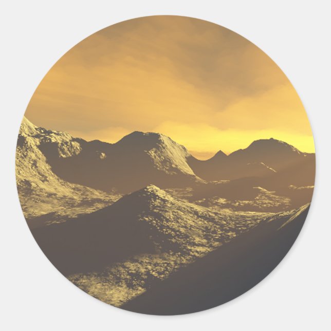 Adesivo Redondo Mercúrio (Frente)