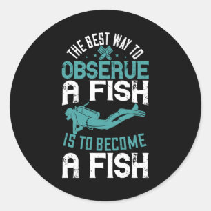 Adesivo Redondo Mergulho -