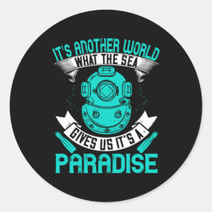 Adesivo Redondo Mergulho -