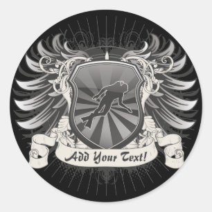 Adesivo Redondo Mergulho autónomo da heráldica