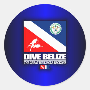 Adesivo Redondo Mergulho Belize