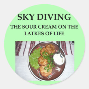 Adesivo Redondo mergulho de céu