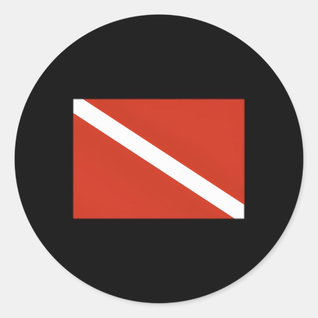 Adesivo Redondo Mergulho de Sinalizador de Desativação do Mergulha (Frente)