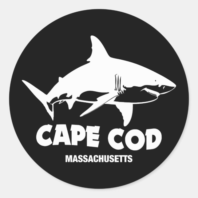 Adesivo Redondo Mergulho Scuba Com Tubarões Brancos excelentes - C (Frente)