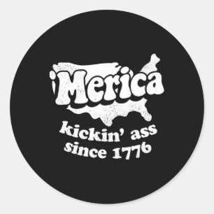 Adesivo Redondo Merica Kickin desde 1776