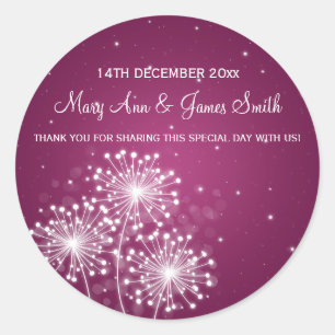 Adesivo Redondo Merlot elegante da faísca do verão do Tag do fav