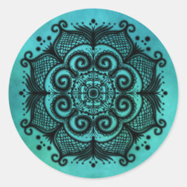 Adesivo Redondo Mermaid Mandala