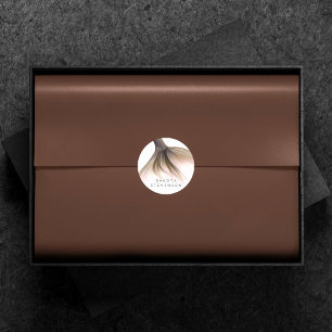 Adesivo Redondo Mermaid Posh   Champagne Dourada Tail Sheen