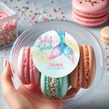 Mermaid Tail Glitter Splish Splash Thank you