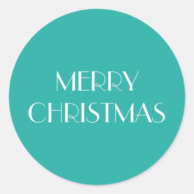 ADESIVO REDONDO MERRY CHRISTMAS! (Frente)