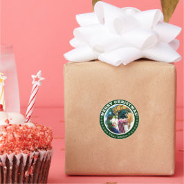 Adesivo Redondo Merry Christmas! ラウンドシール