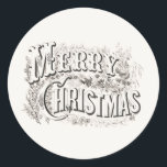 ADESIVO REDONDO MERRY CHRISTMAS ROUND CUSTCKER<br><div class="desc">MERRISTMAS CLASSIC ROUND STICKER FOR ENVELOPE SEALS</div>