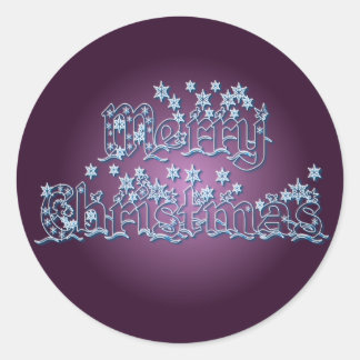 ADESIVO REDONDO MERRY CHRISTMAS STARS DE SHARON SHARPE