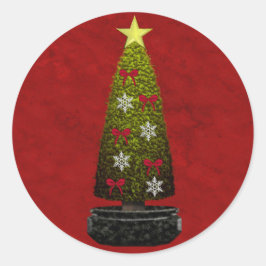 Adesivo Redondo Merry Christmas Sticker