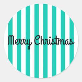 Adesivo Redondo Merry Christmas Sticker