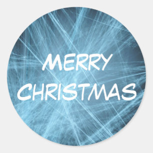 Adesivo Redondo Merry Christmas Sticker