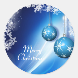 Adesivo Redondo Merry Christmas Sticker