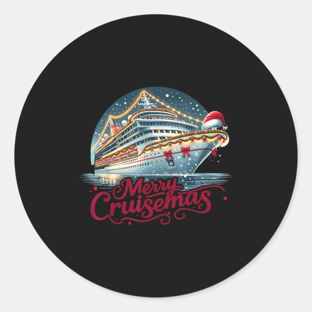 Adesivo Redondo Merry Cruisemas - Cruise Mas  (Frente)