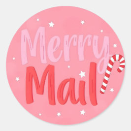Adesivo Redondo Merry Mail
