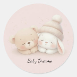 Adesivo Redondo MerryMist Baby Dreams: Winter Blush – Ethereal Nur