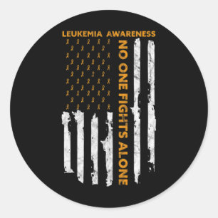 Adesivo Redondo Mês da Consciência Bandeira Americana Eu sou um Gu