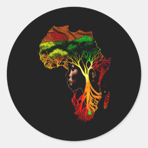 Adesivo Redondo Mês da História Afro-Americana Ancestrais R T