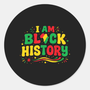 Adesivo Redondo Mês da História Afro-Americana Orgulho