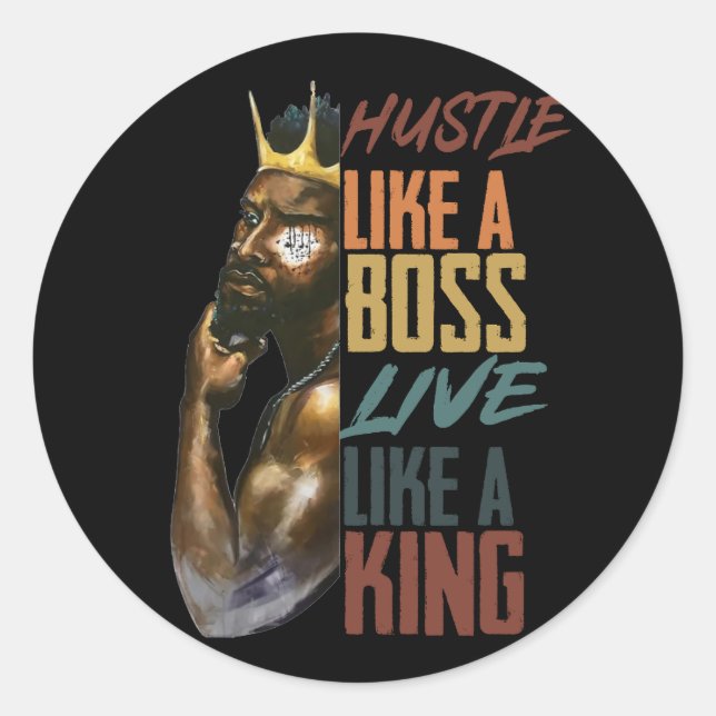 Adesivo Redondo Mês da História Negra (Frente)