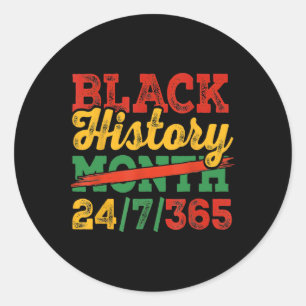 Adesivo Redondo Mês da História Negra 247365 Orgulho da Melanina A