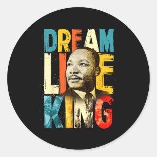 Adesivo Redondo Mês da História Negra Martin Tem Sonho Luther King
