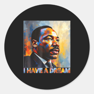 Adesivo Redondo Mês da História Negra Martin Tem Sonho Luther King