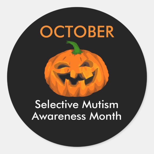 Adesivo Redondo Mês de Consciência (Frente)