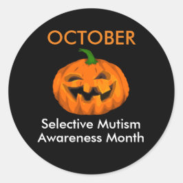 Adesivo Redondo Mês de Consciência