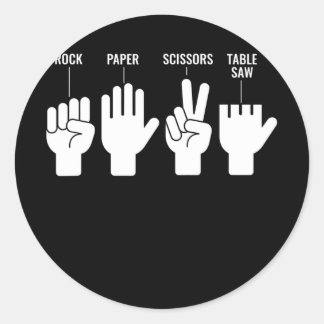 Adesivo Redondo Mesa Engraçada Piada do Woodworker Não Pai