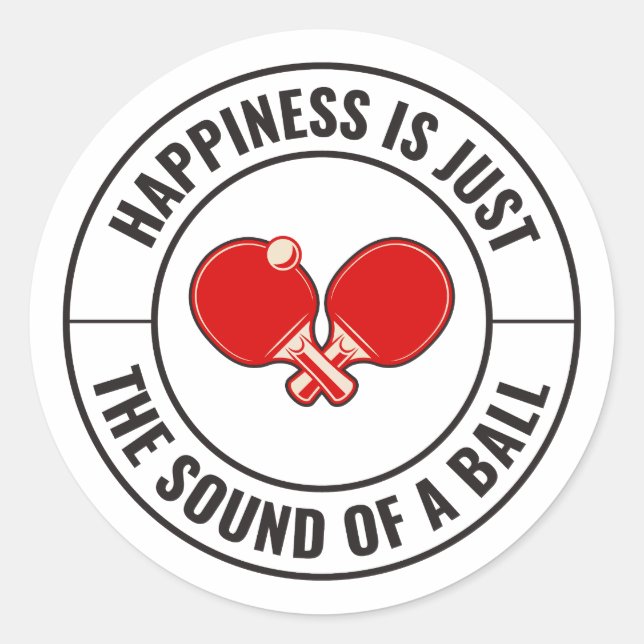 Adesivo Redondo Mesa tênis de Ping pong asas Players (Frente)