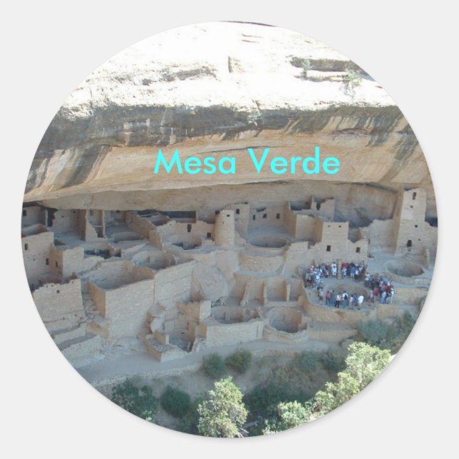 Adesivo Redondo Mesa Verde Sticker (Frente)