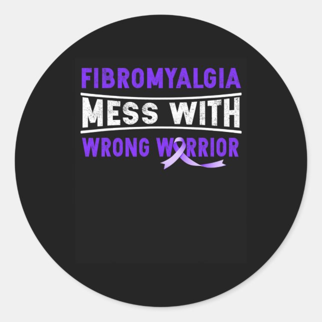 Adesivo Redondo Mess Com O Guerreiro Errado (Frente)