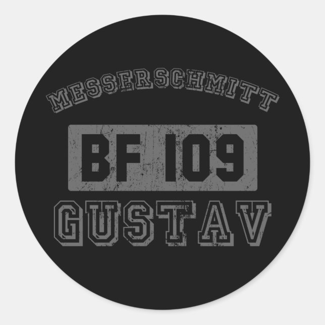 Adesivo Redondo Messerschmitt BF109 (Frente)