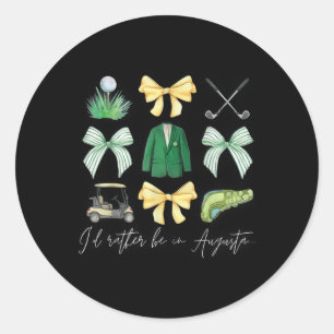 Adesivo Redondo Mestre deixa o Arco de coquete de torneio de golfe