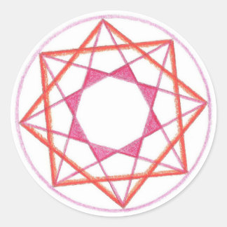 Adesivo Redondo Mestre Mandala #2