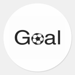 Adesivo Redondo Meta de futebol