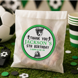 Adesivo Redondo Meta! Festa de 5 anos de Futebol