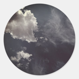 Adesivo Redondo Metal cloud