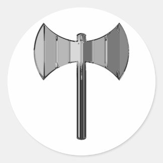 Adesivo Redondo Metal Labrys
